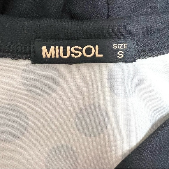 Miusol Retro Polka Dot Peter Pan Collar Colorblock Wiggle Dress - Picture 9 of 9